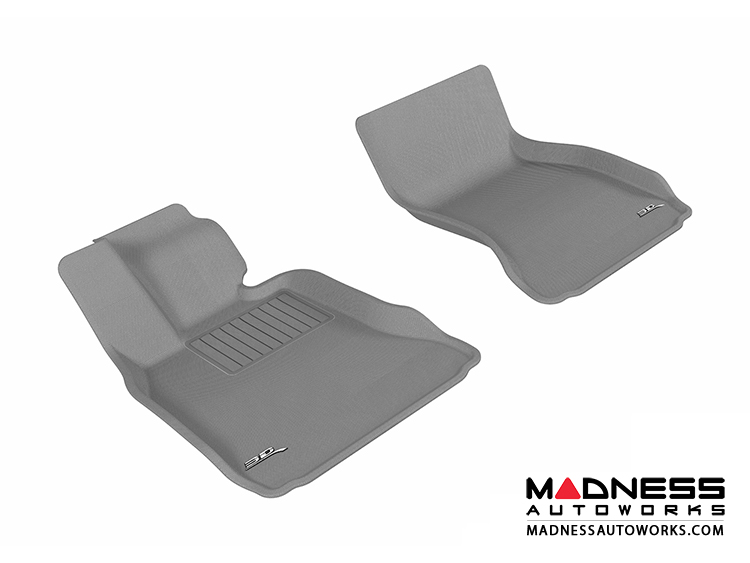 BMW 7 Series (F01)/ LI (F02) (F04) Floor Mats (Set of 2) - Front - Gray by 3D MAXpider